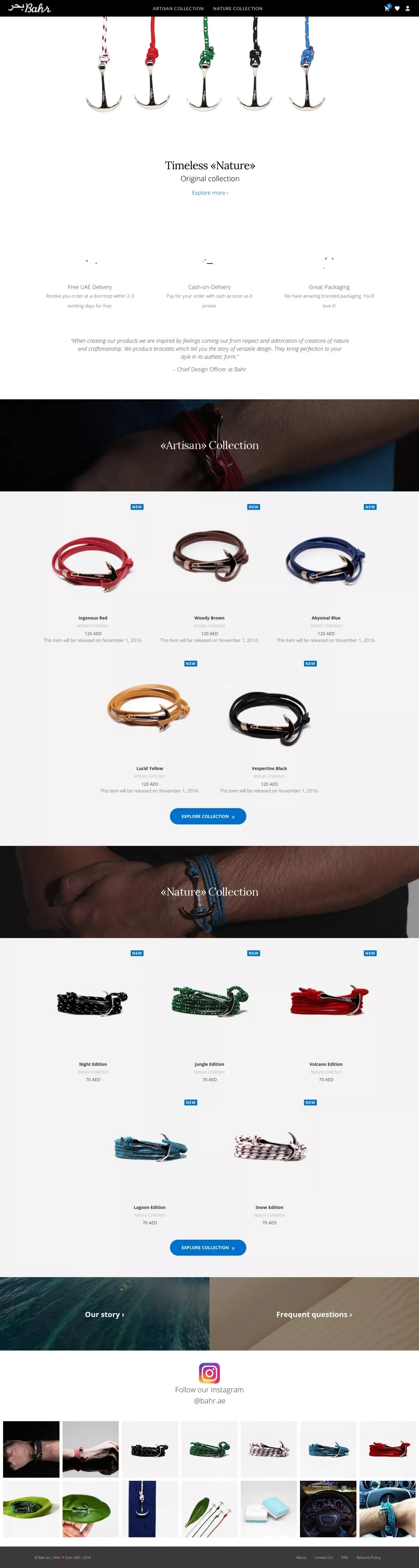 All-New Anchor Bracelets in UAE - Landing design