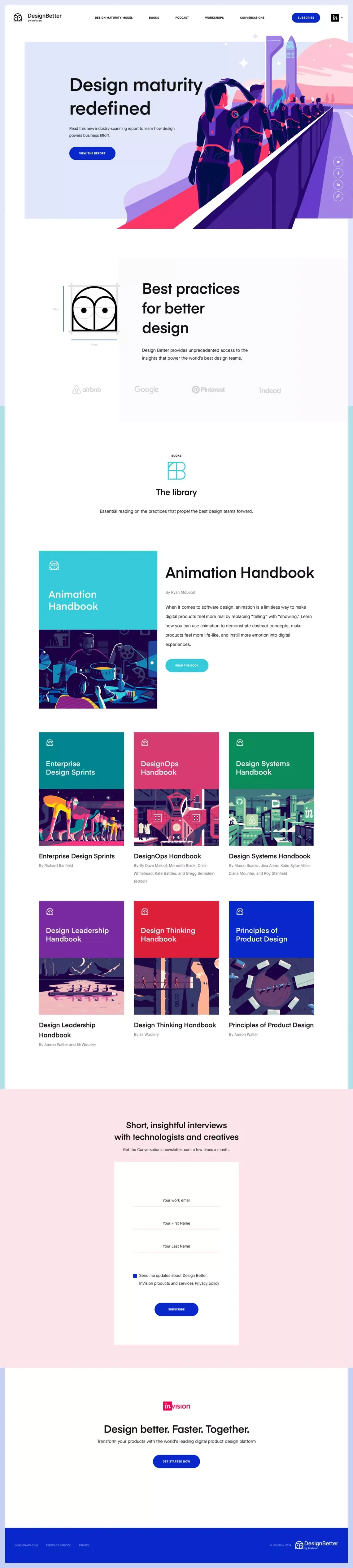 Discover the world's best design practices—DesignBetter.Co - Landing design