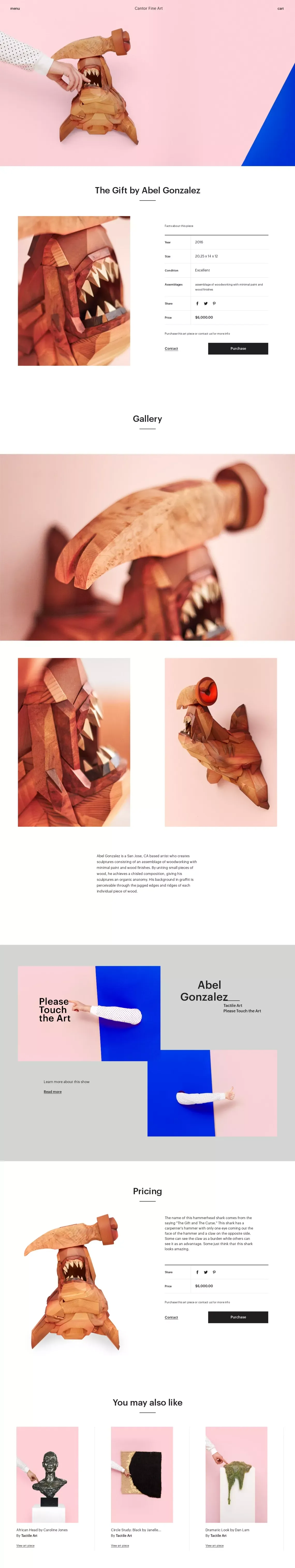 The Gift by Abel Gonzalez | Cantor Fine Art - Ecommerce design