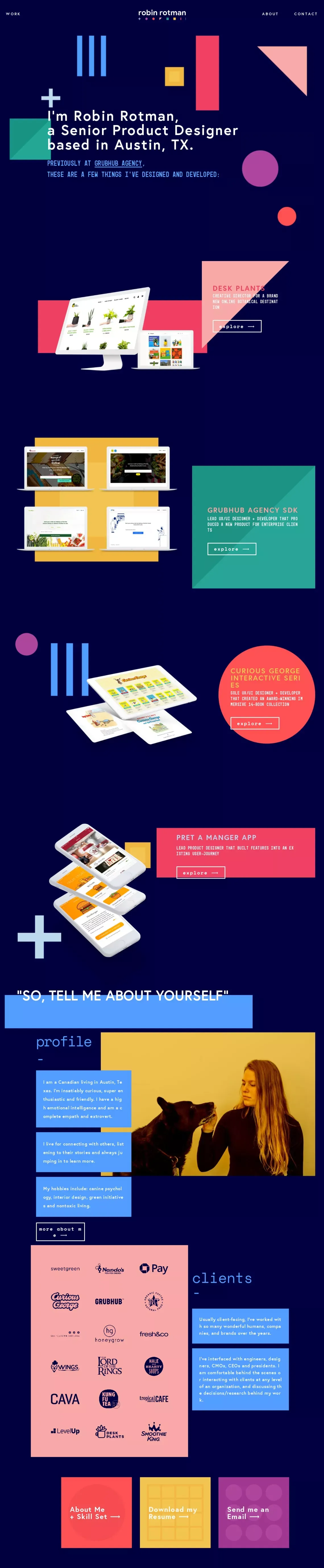 Robin Rotman | Product Designer - Portfolio design