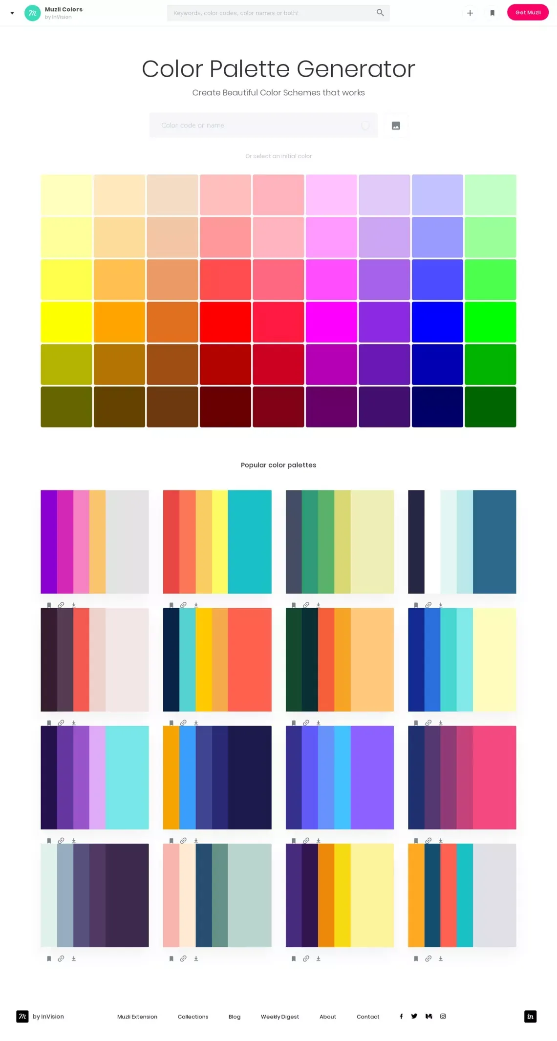 Color Palette Generator - Create Beautiful Color Schemes - website design