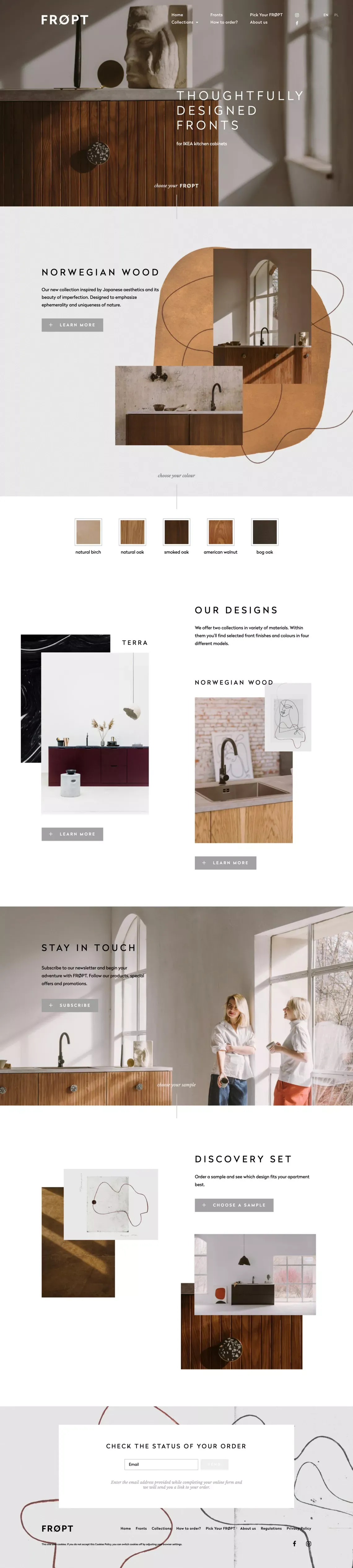 FRØPT - Thoughtfully designed fronts fo IKEA kitchen cabinets - Portfolio design