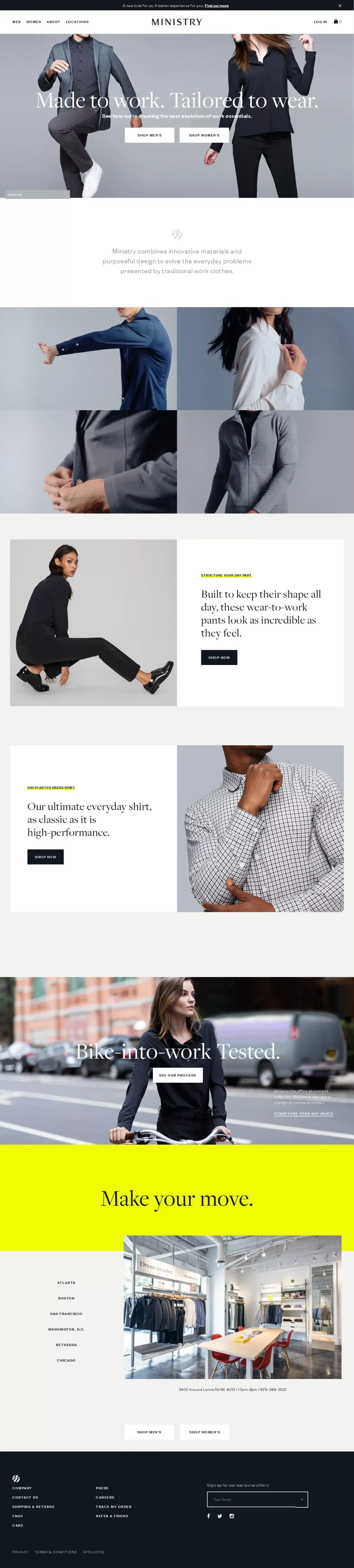 Creating the next generation of work essentials - Ecommerce design