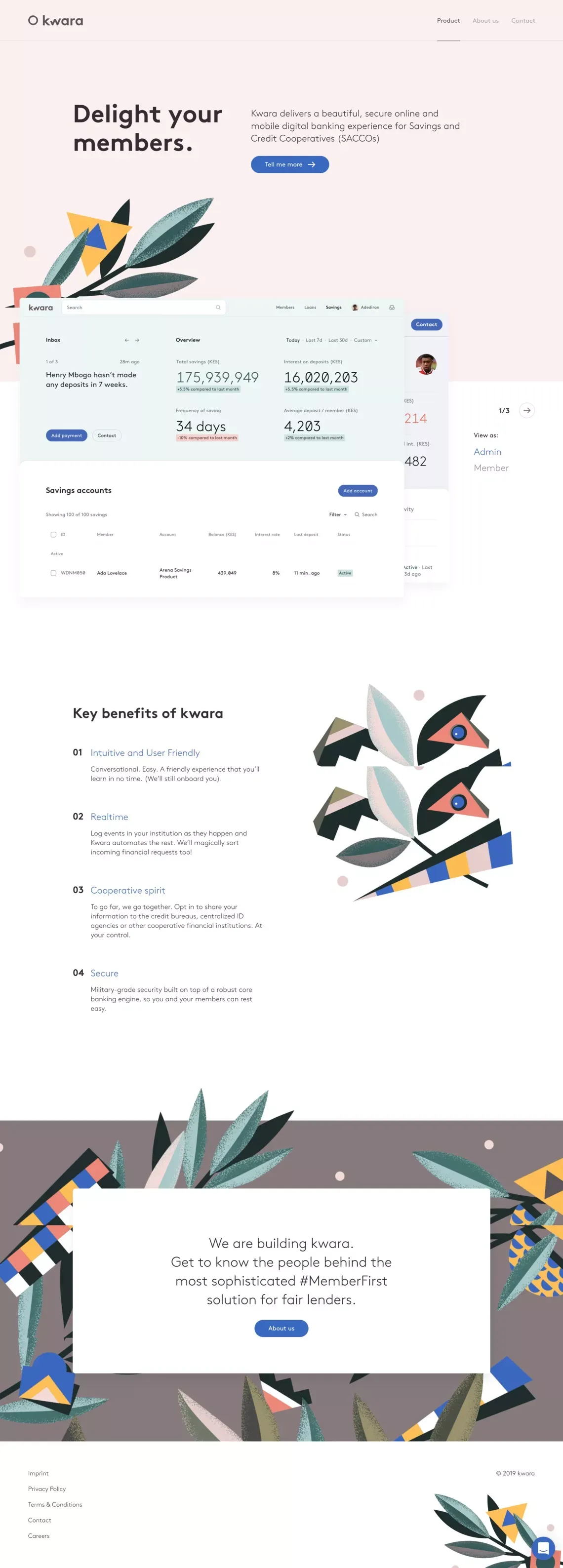 kwara - Landing design