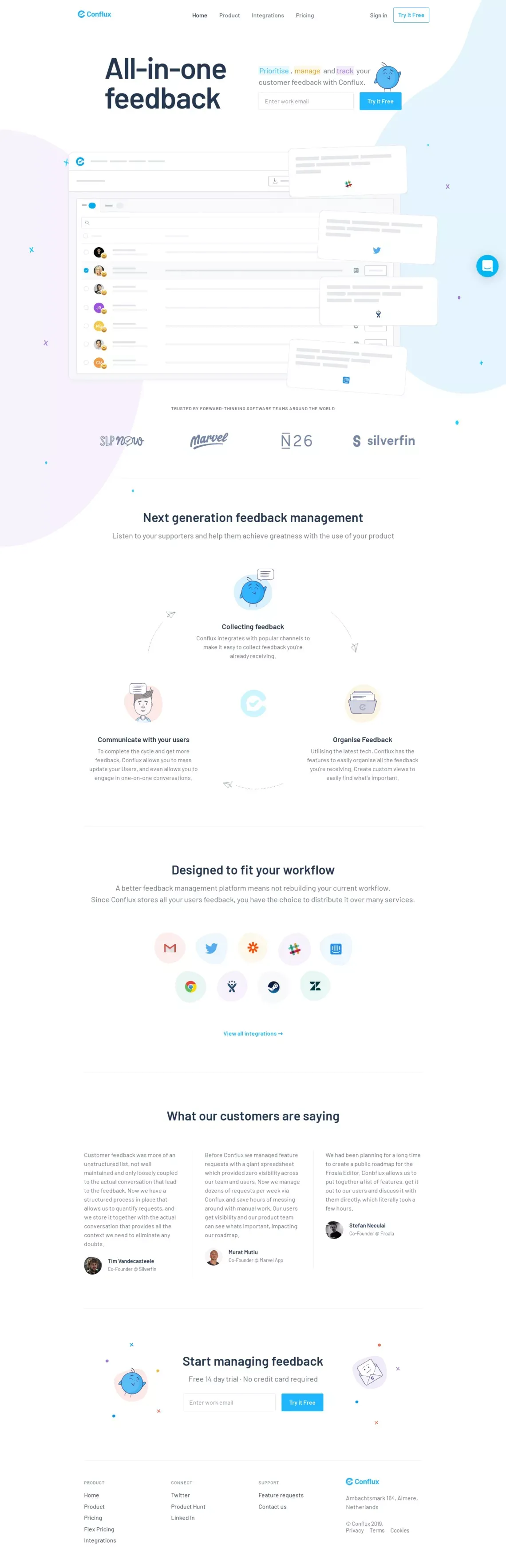 Feedback management is the epicenter of success | Conflux - website design