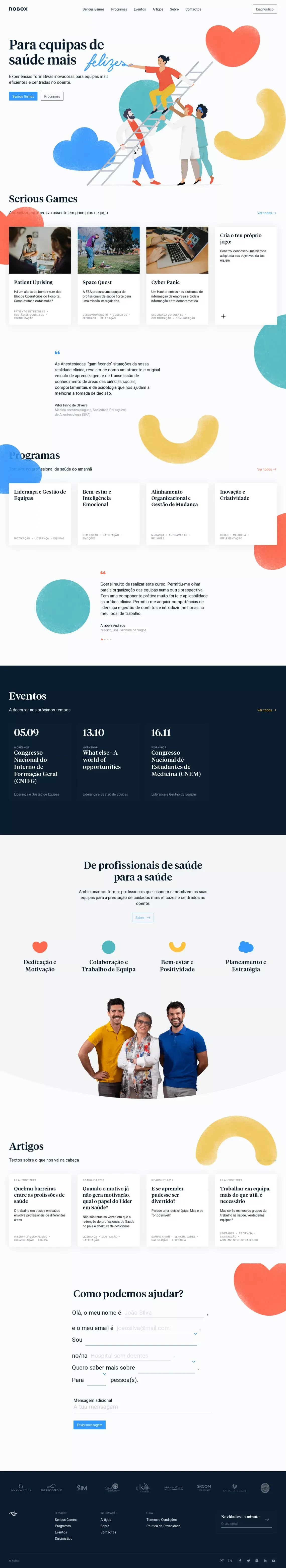 nobox - Landing design