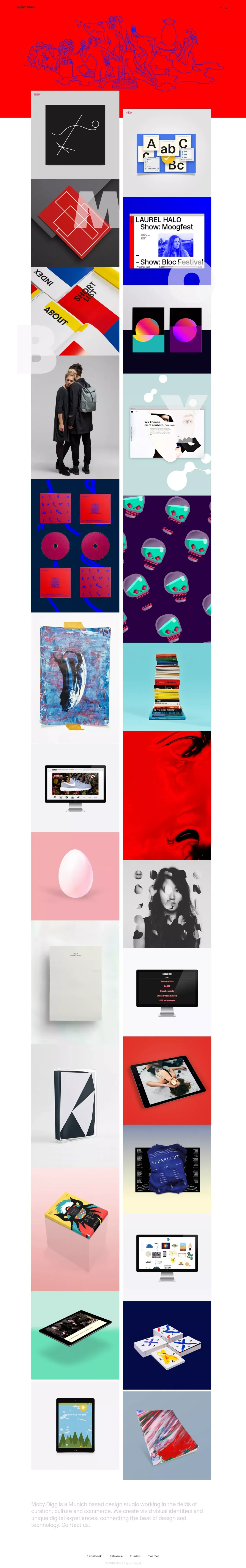 Moby Digg | creative digital agency and design studio - Portfolio design