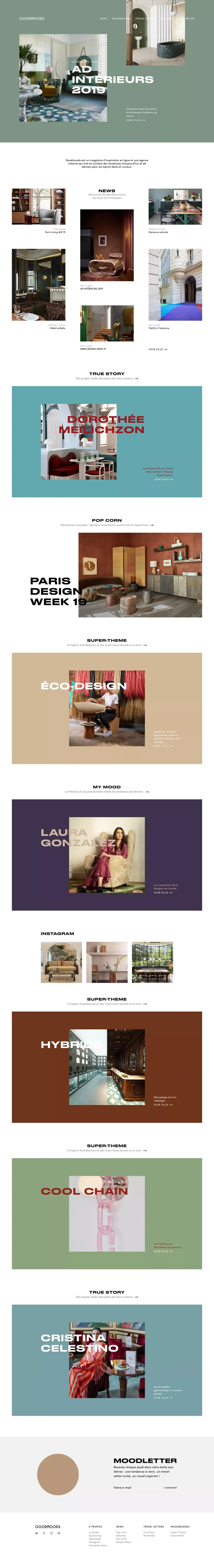 Goodmoods nourrit les humeurs créatives ! Le premier cahier de tendances et de styles deco et lifestyle ouvert à tous - Blog design