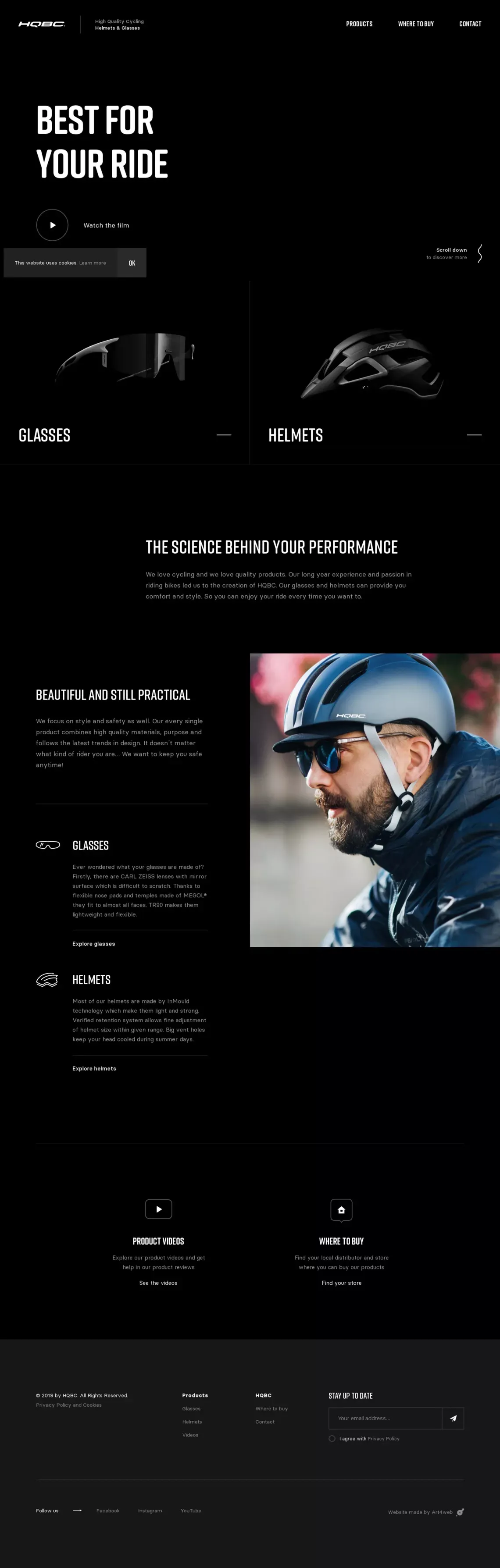 HQBC - website design