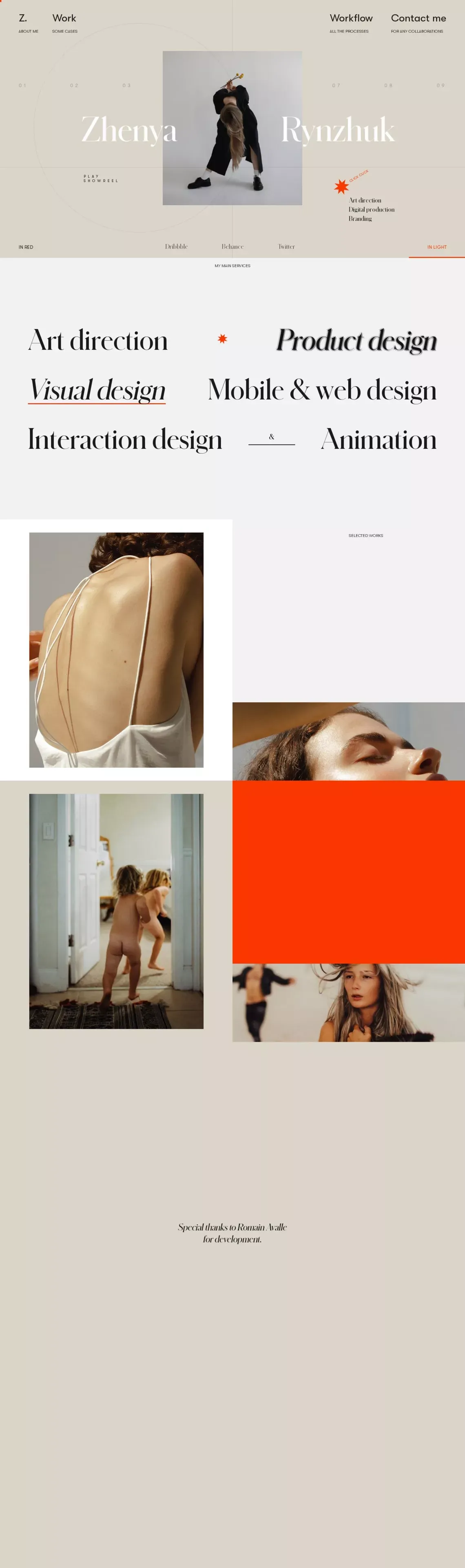 Zhenya Rynzhuk - website design