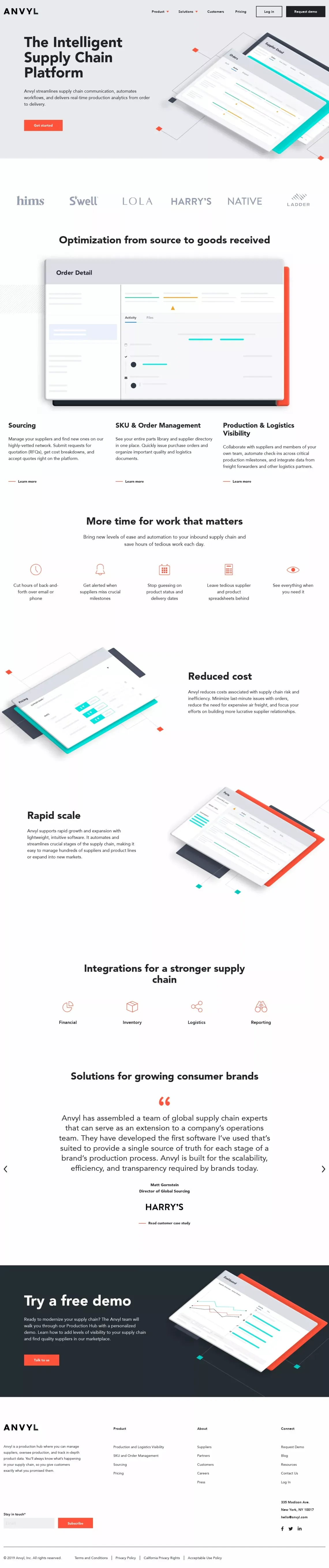 Homepage | Anvyl - website design