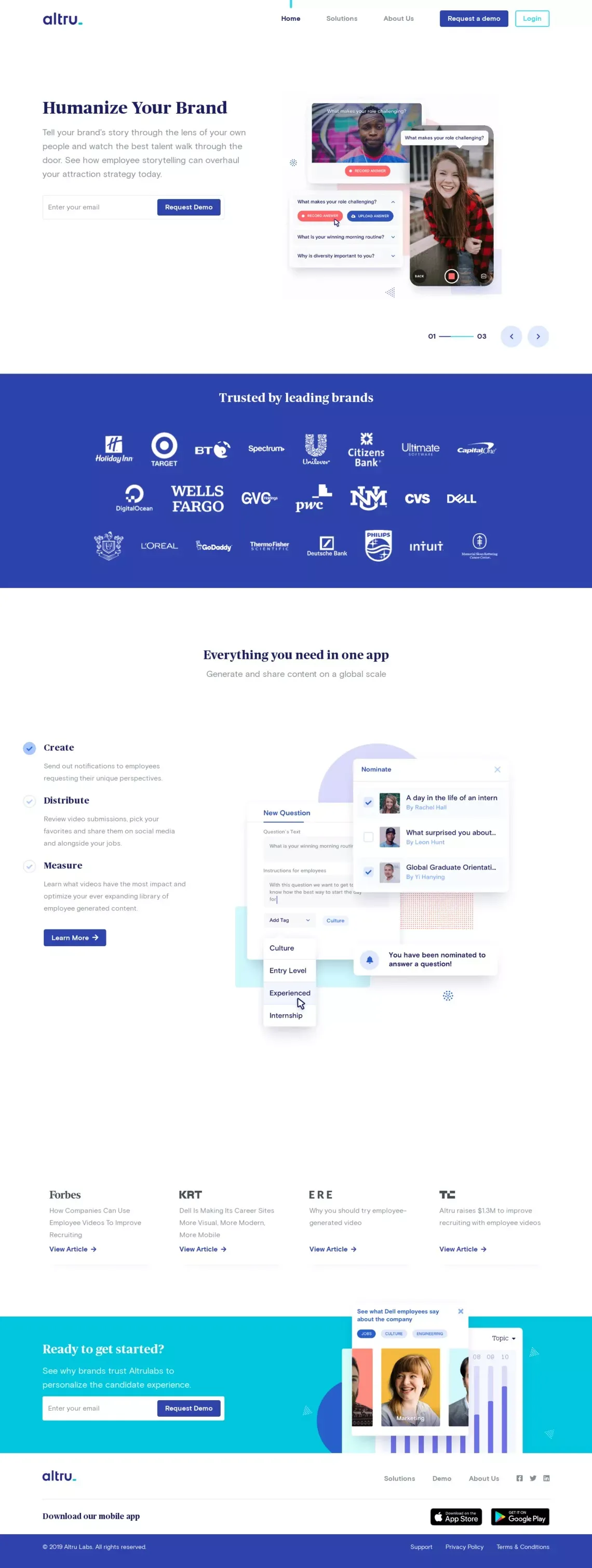 Altru Labs Inc. - Landing design