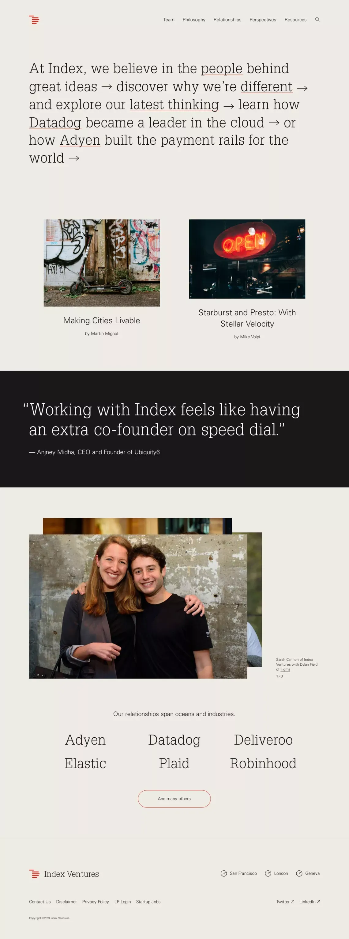 Index Ventures | Index Ventures - Portfolio design