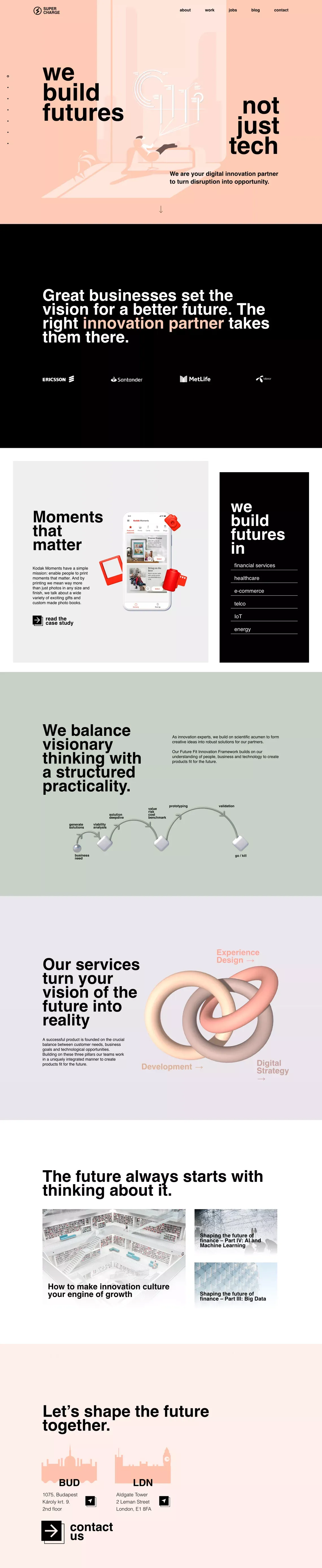 Supercharge - Portfolio design