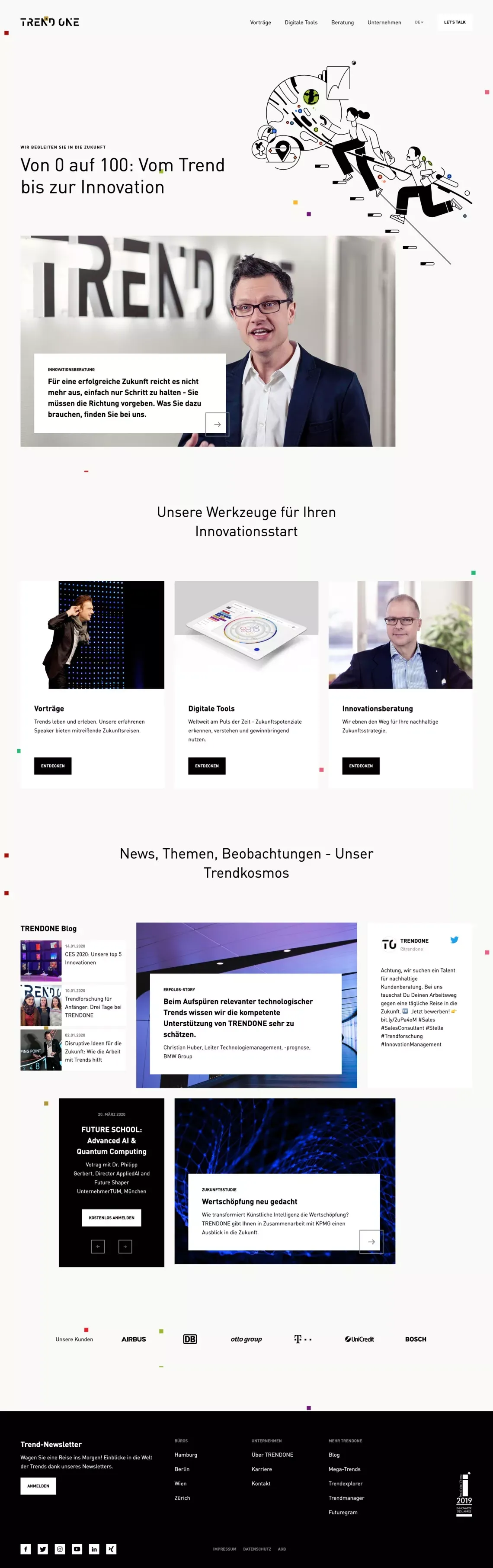 TRENDONE: TRENDONE - Vorträge, Digitale Tools und Innovationsberatung - Portfolio design