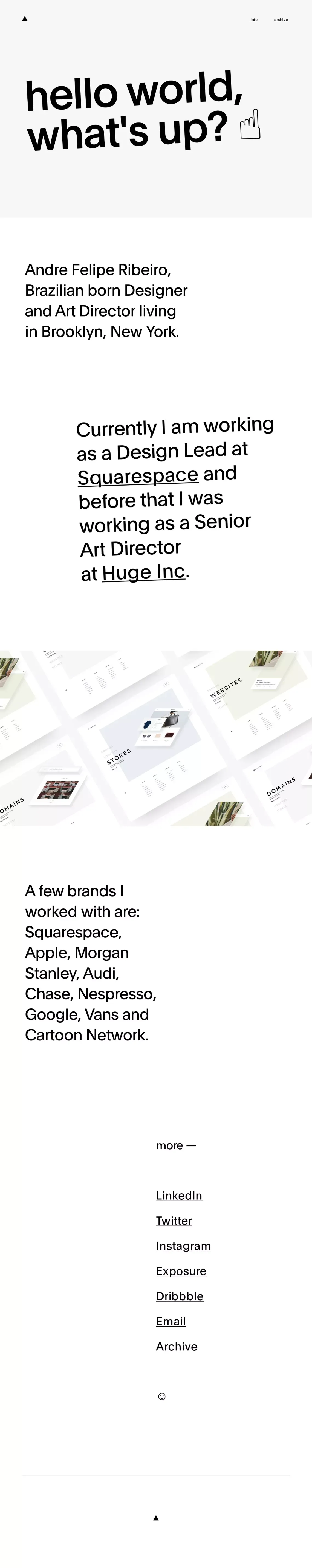 Andre Felipe Ribeiro - Portfolio design