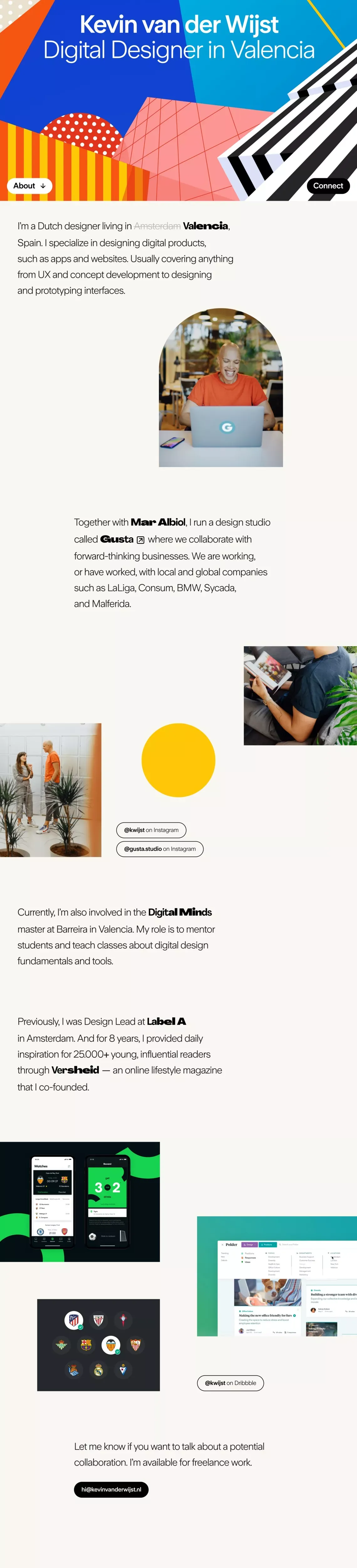 Kevin van der Wijst — Digital Designer in Valencia - Portfolio design