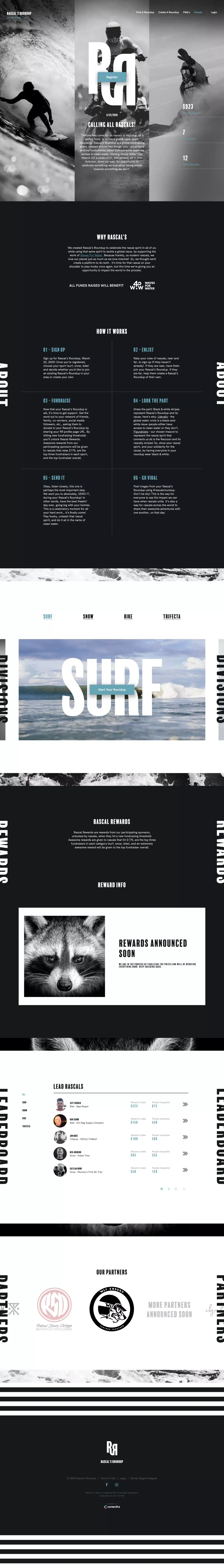 Home | Rascals Roundup - Landing design