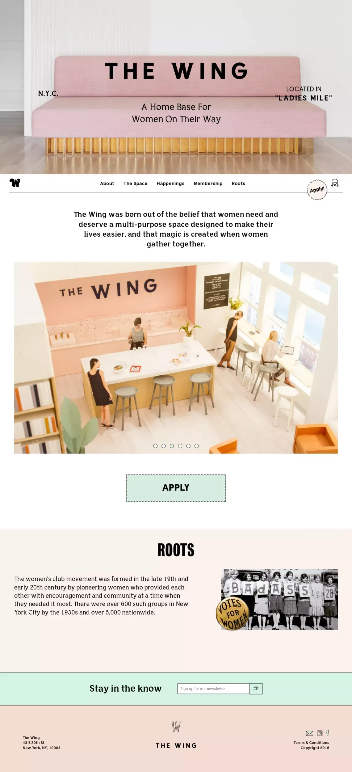 Home Base & Social Club for Women in New York - The Wing - Other design