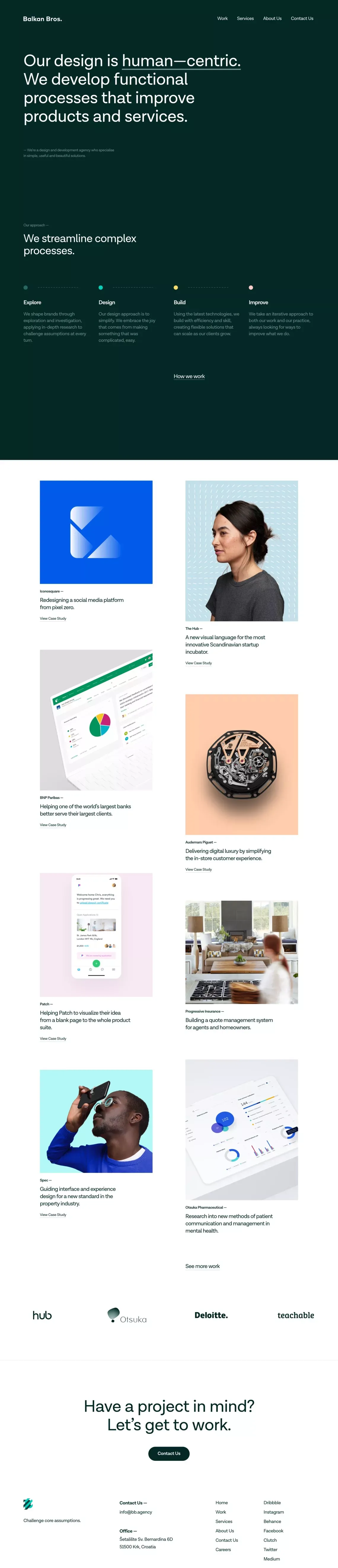 BB Agency - Balkan Bros. - Portfolio design