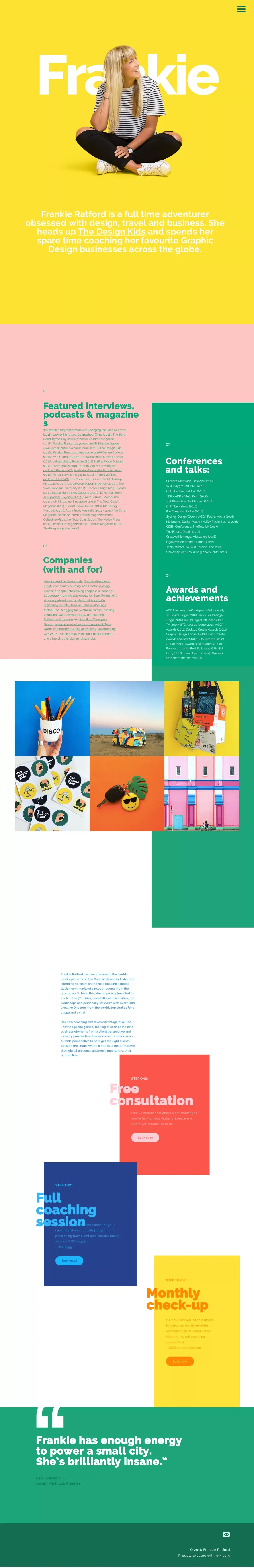 Frankie Ratford | Adventurer Obsessed with Design - Portfolio design