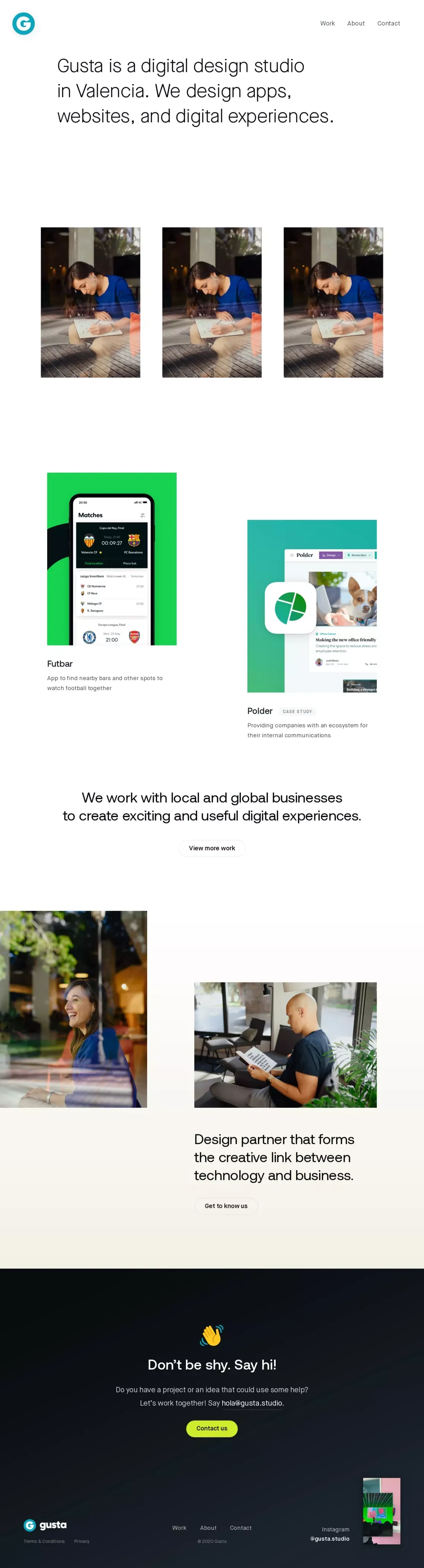 Gusta – Digital design studio in Valencia - website design