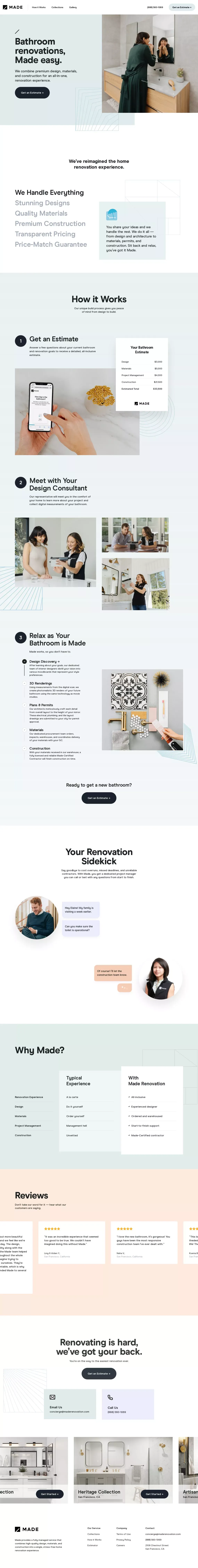 Made Renovation | Bathroom Renovations, Made Easy - Landing design