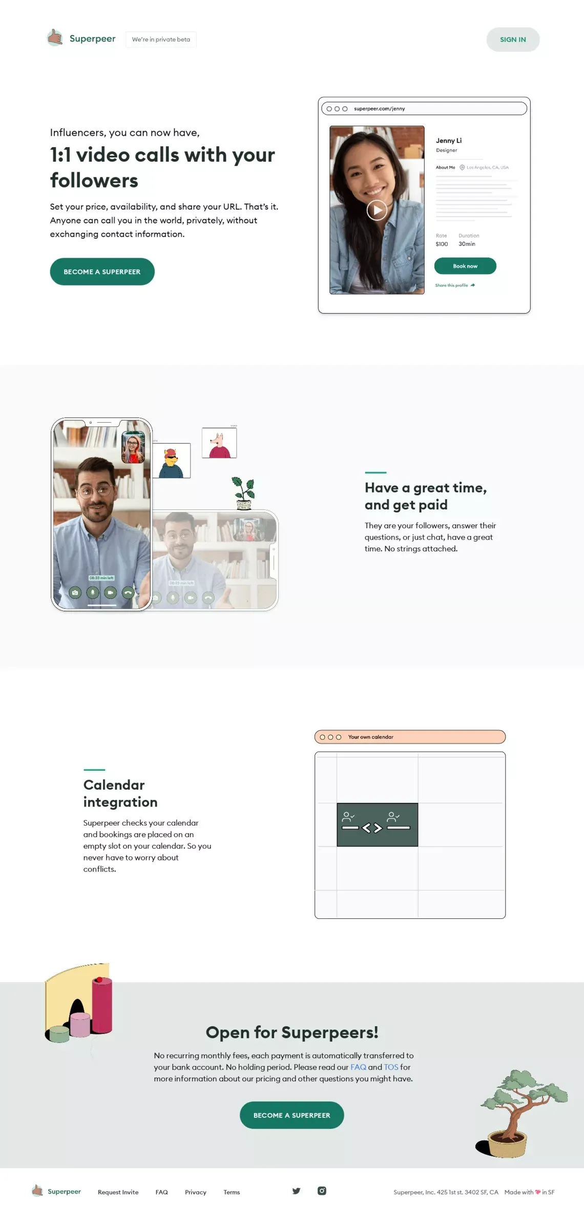 Superpeer | The world wants to talk to you - Landing design