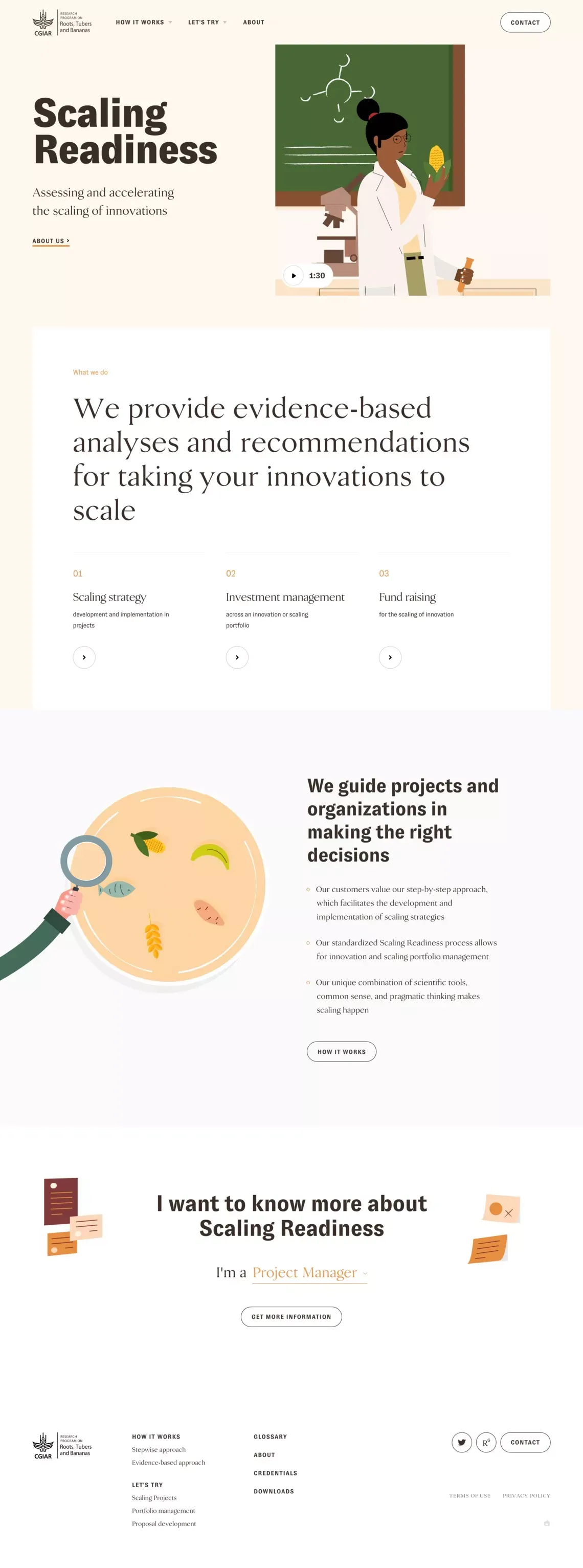 Homepage | Scaling Readiness - Landing design