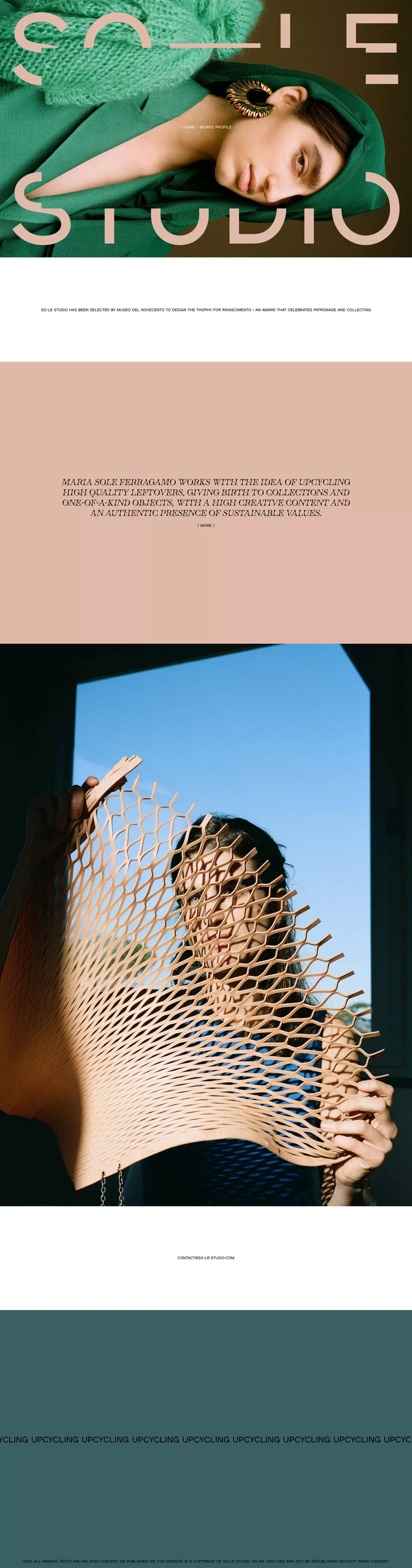 SO-LE STUDIO - Portfolio design