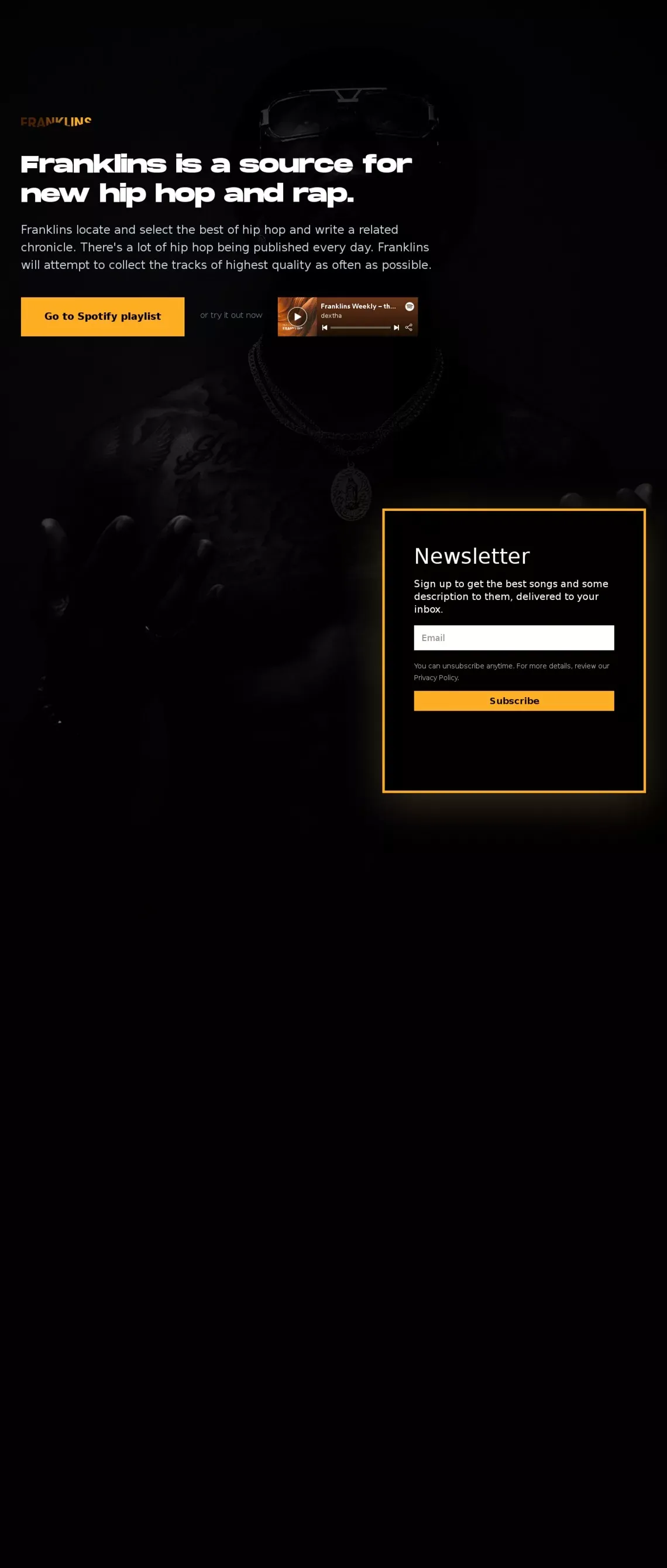 Franklins Weekly - website design