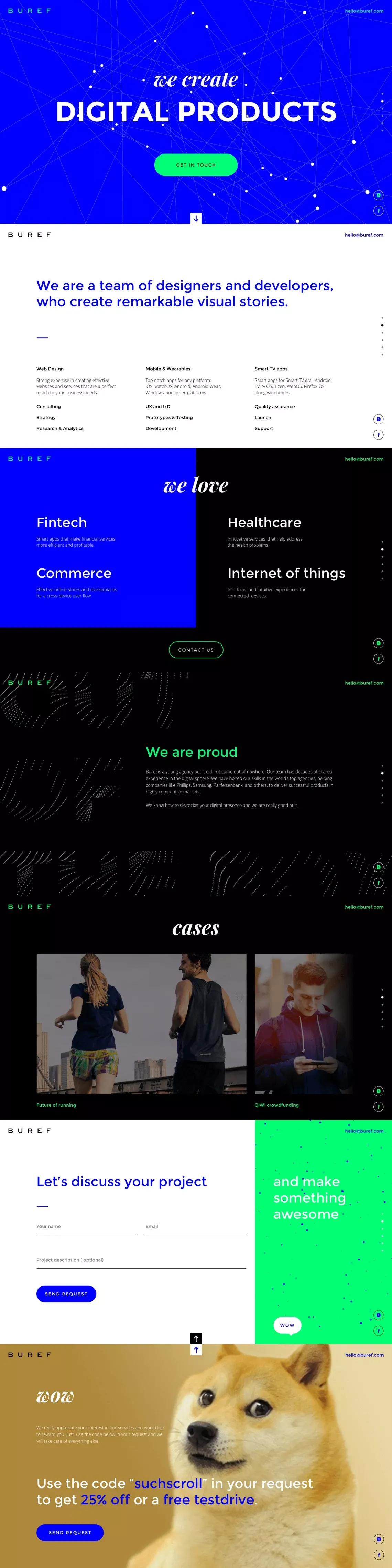 BUREF | Digital Agency - Portfolio design