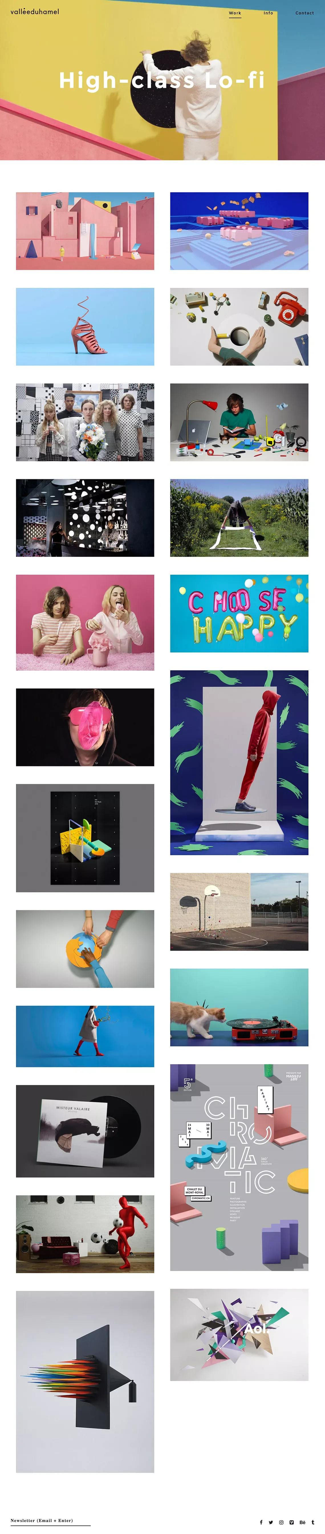 Vallée Duhamel – High class lo-fi - Portfolio design