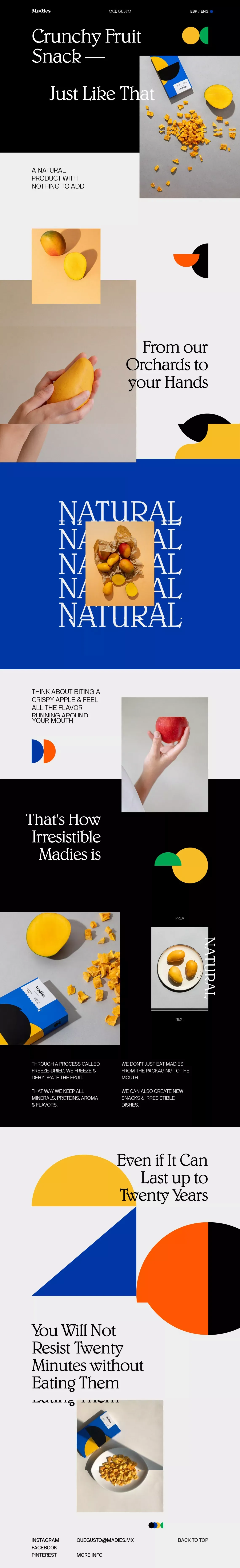 Madies | Lyophilized Fruits | Que Gusto - Other design