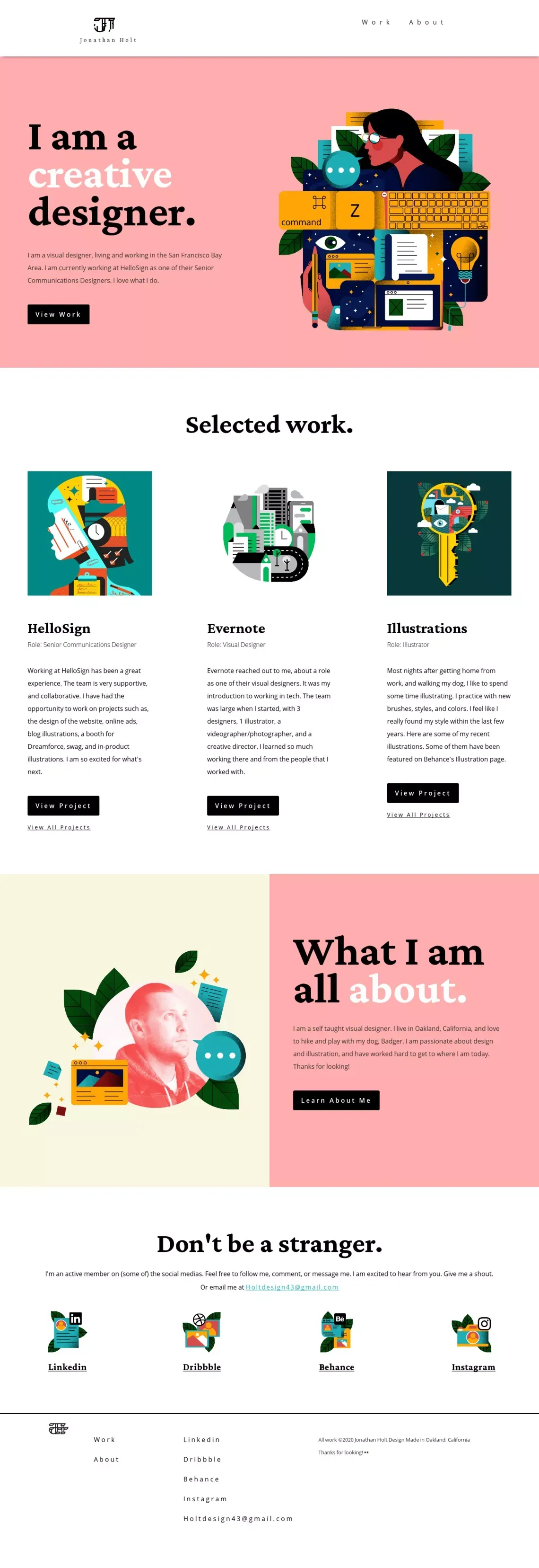 Jonathan Holt's Design Portfolio - Portfolio design