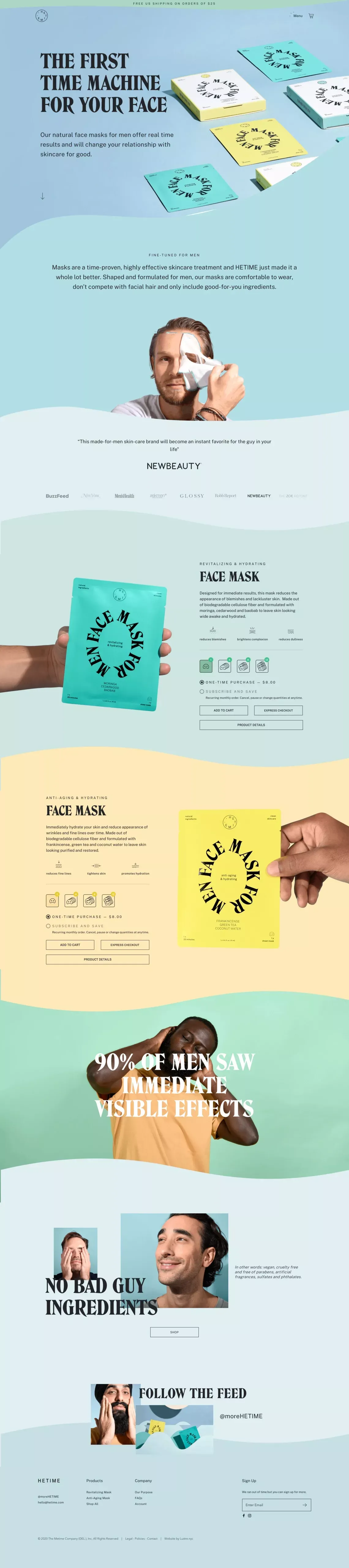 HETIME - Landing design