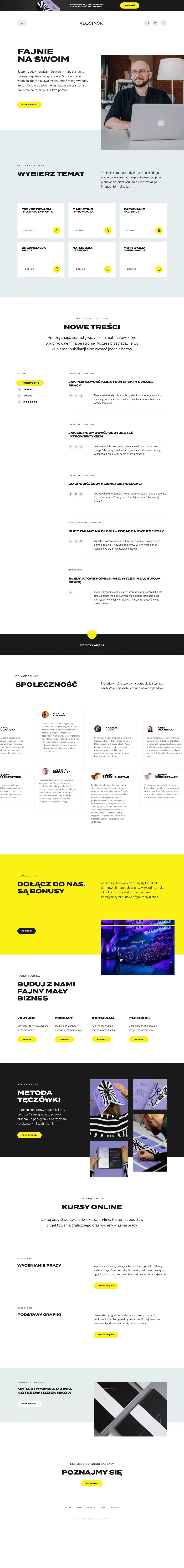 Jacek Kłosiński – pomagam w kreatywnej pracy - Blog design
