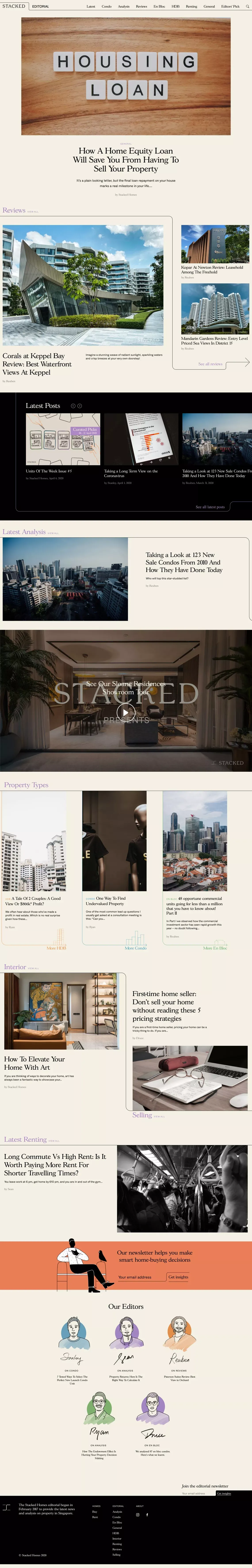 Property Blog Singapore: Tips and tricks for renters, buyers and sellers - Official Stacked Homes Blog - Blog design