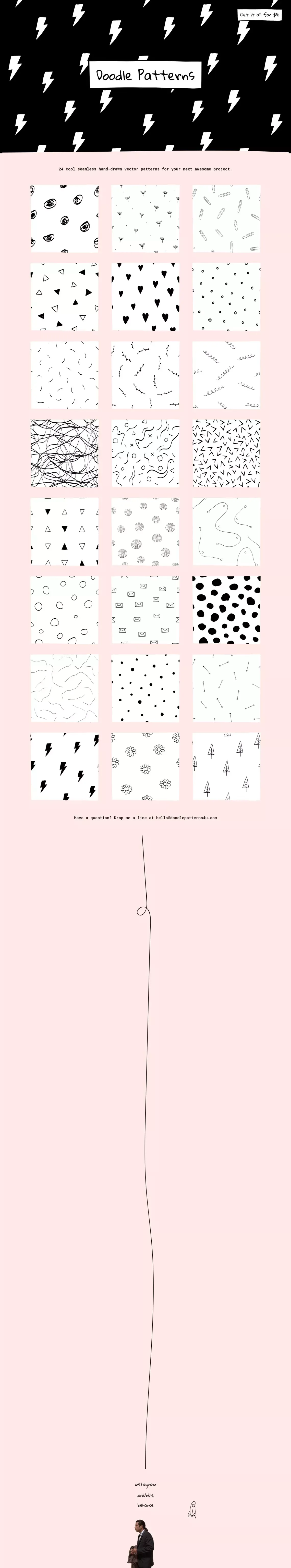 Doodle Patterns - Ecommerce design