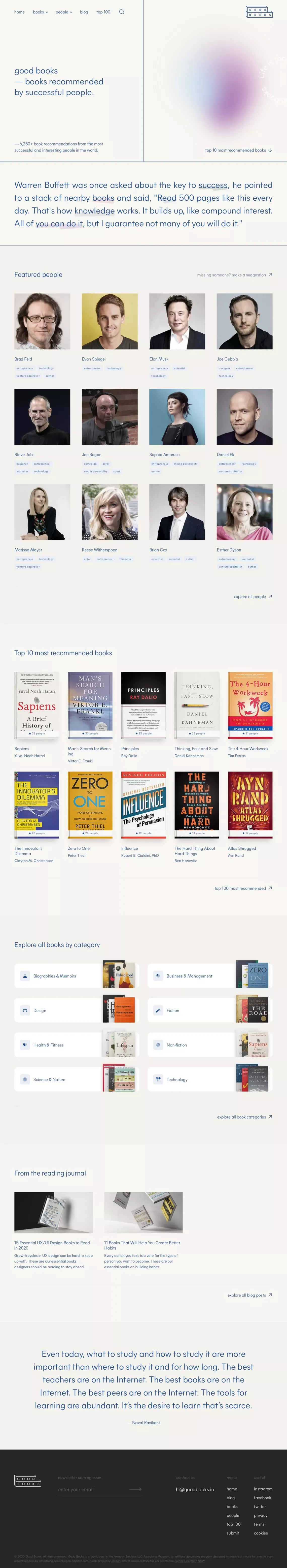 Good Books | Books recommended by successful people - Other design