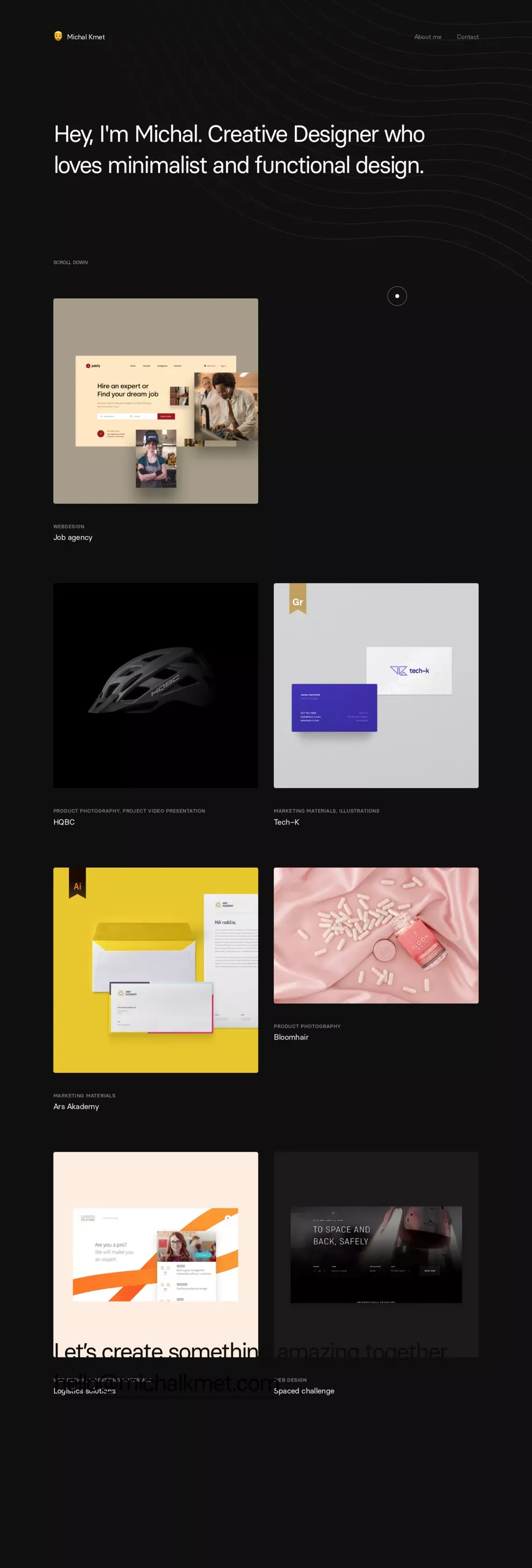 Michal Kmet - Portfolio design