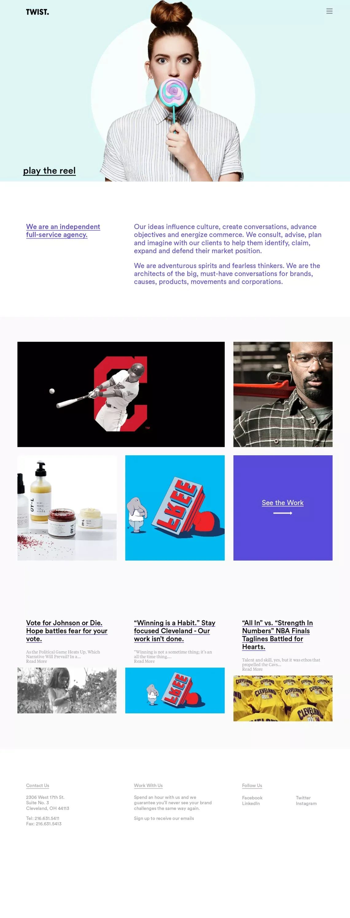 Meet the Fearless Thinkers - Portfolio design