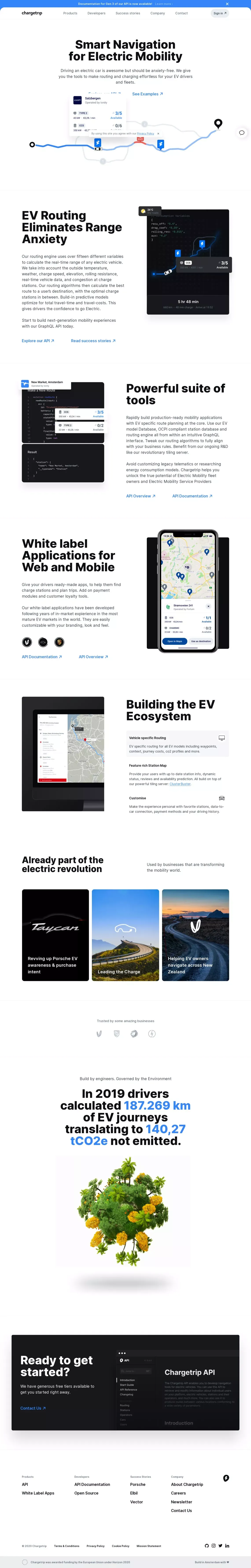Chargetrip - Landing design