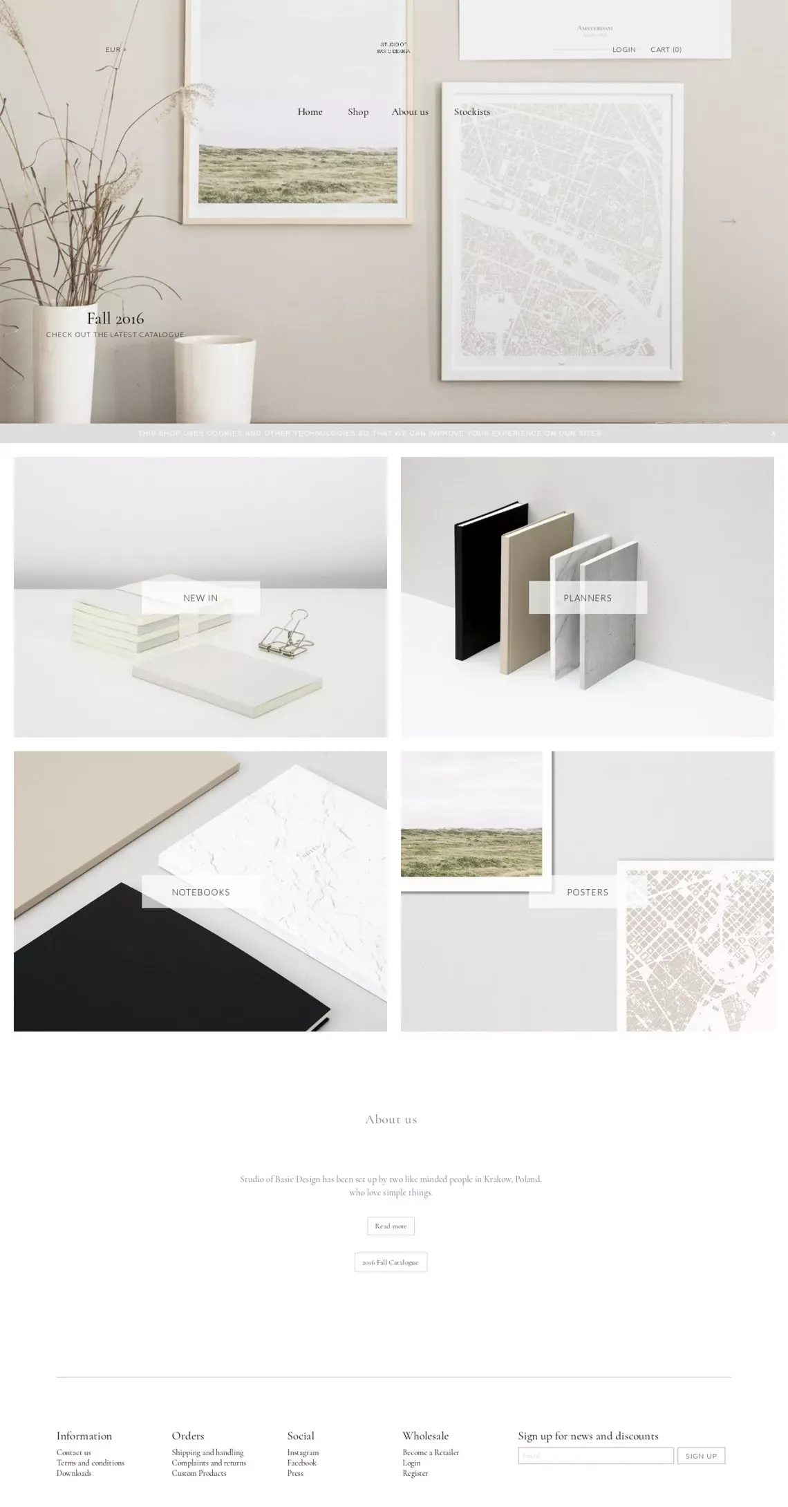 Studio of Basic Design - Ecommerce design