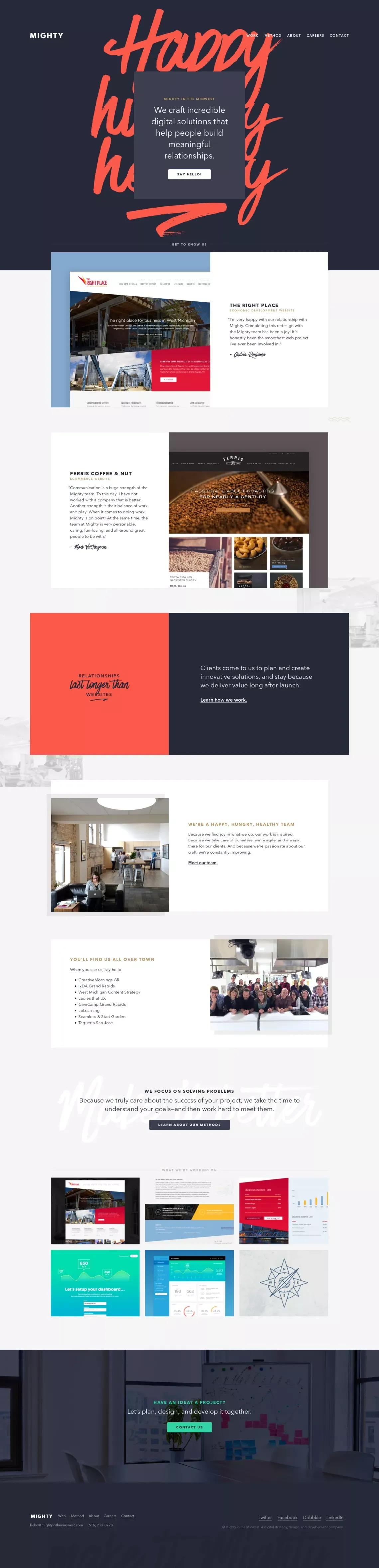Mighty in the Midwest – Digital strategy, design, and technology - Portfolio design