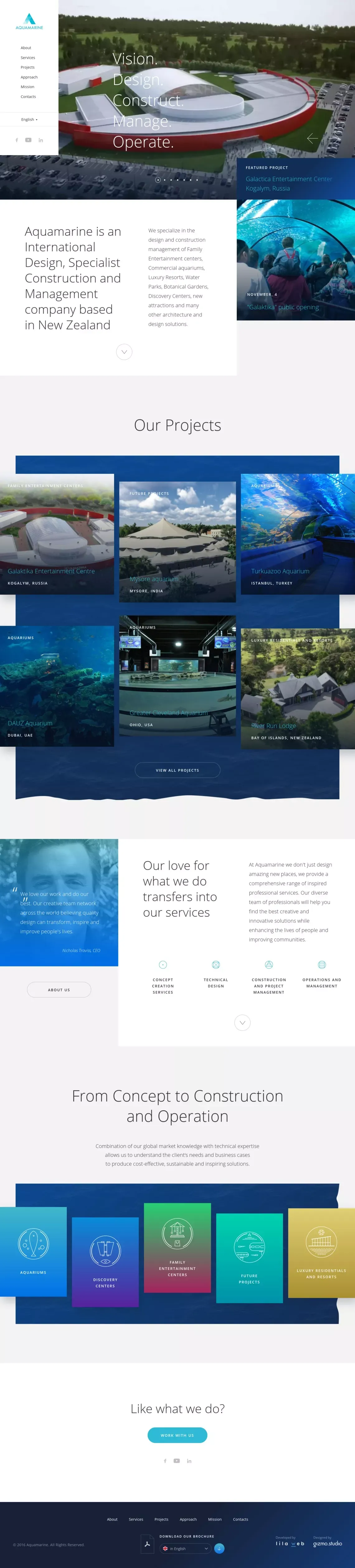 Aquamarine - Portfolio design