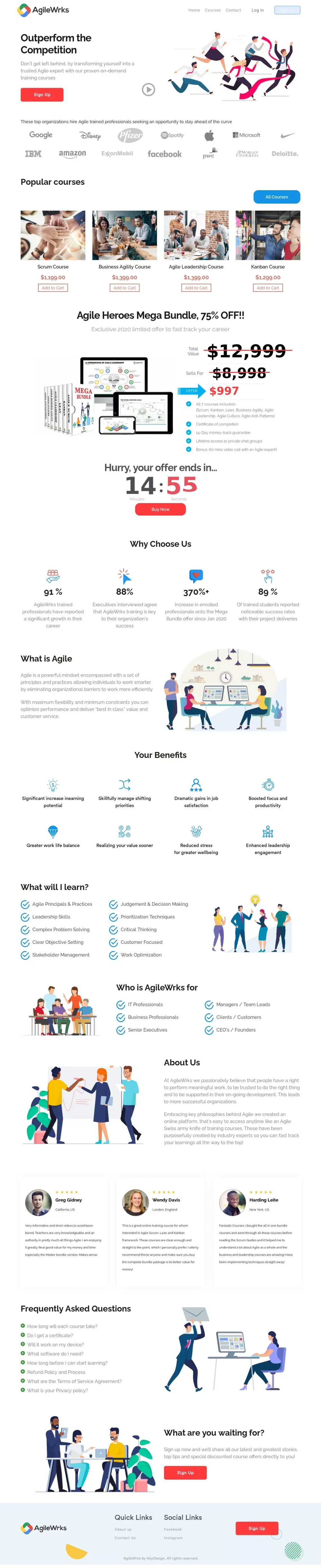 AgileWrks - website design