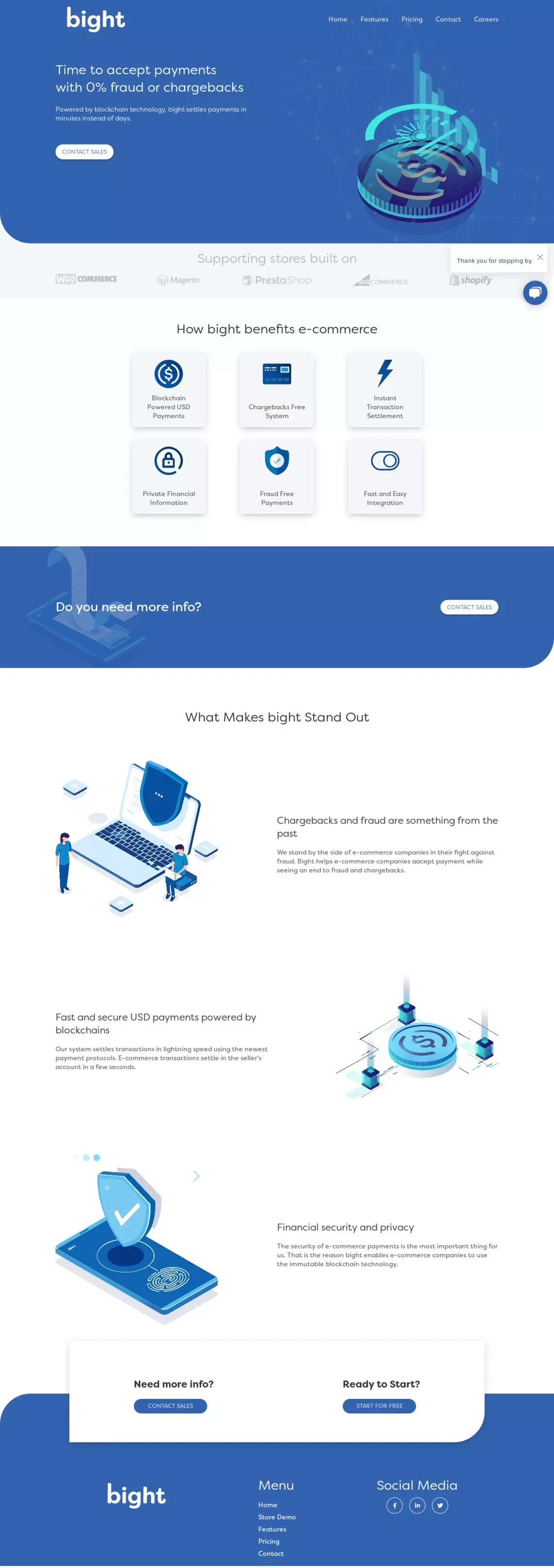Bight - website design