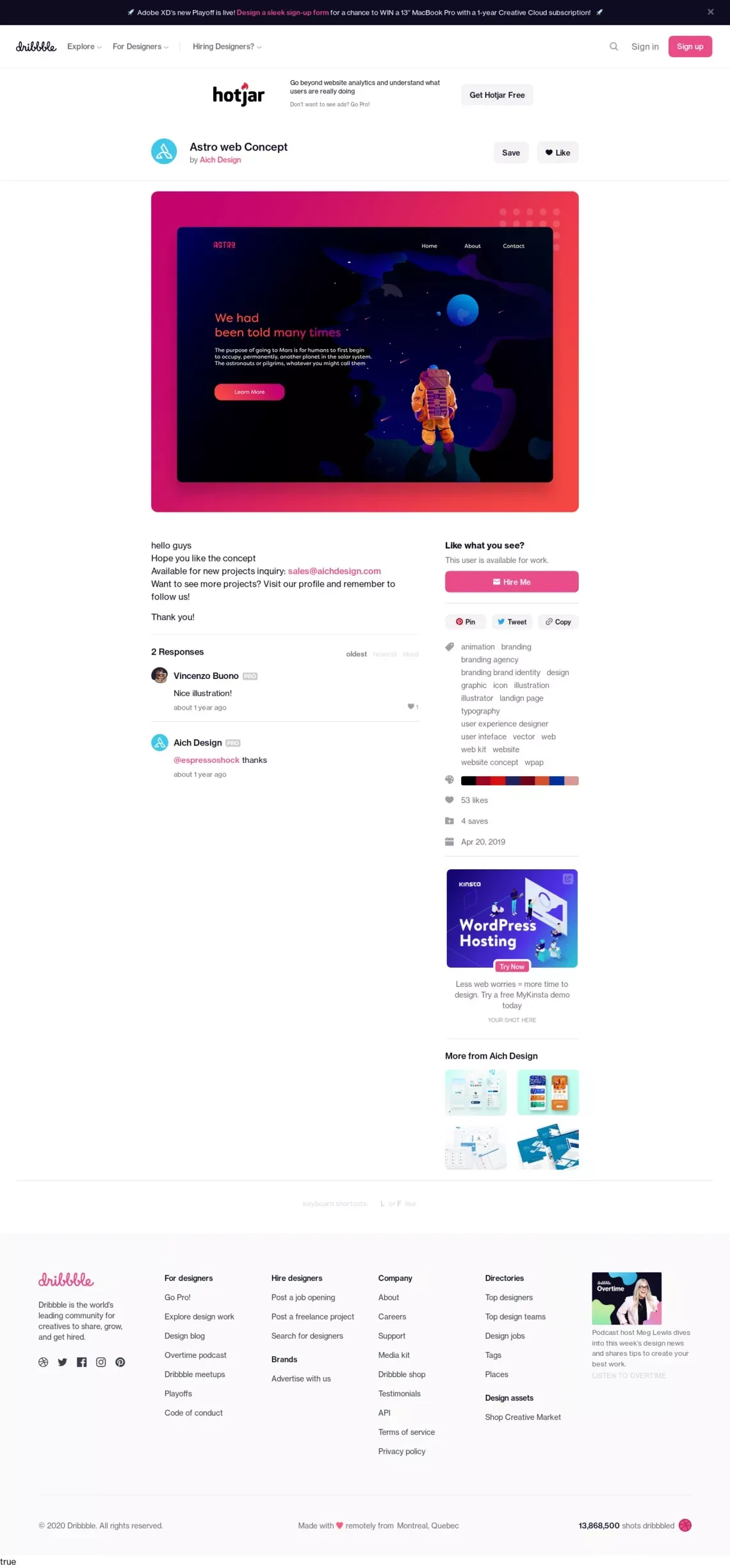 Astro web Concept by Aich Design on Dribbble - website design