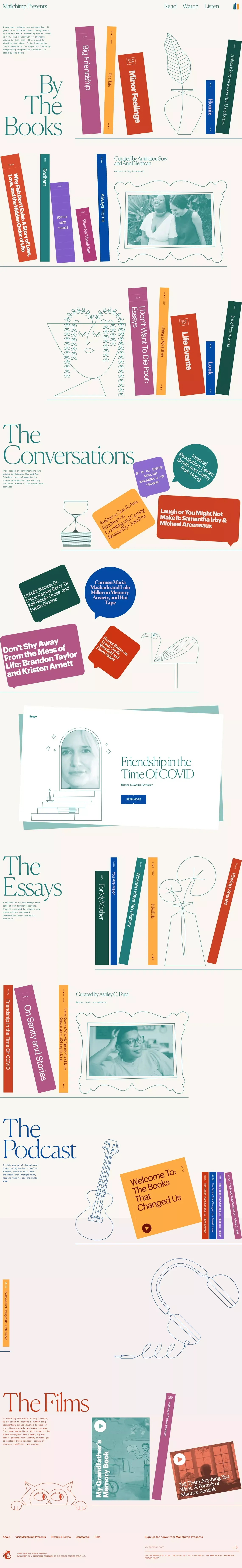 Mailchimp Presents | By The Books - Other design